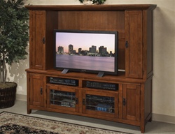 Mission Oak  73" TV Console by Intercon Furniture